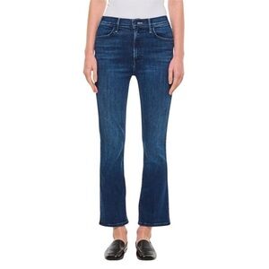 MOTHER Dark Blue Boot Cut Jeans. Style: The Hustler Ankle.